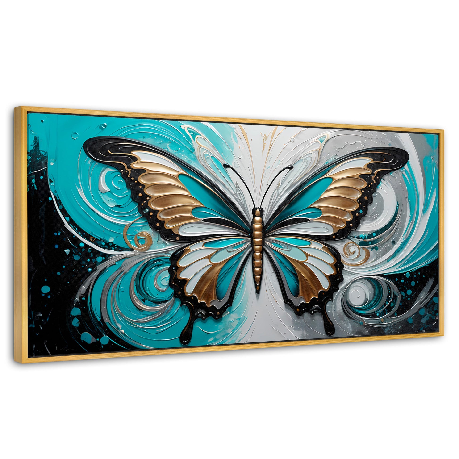 Cuadros Decorativos Canvas Revolution | Mariposa En Calma | Panoramico | Portada