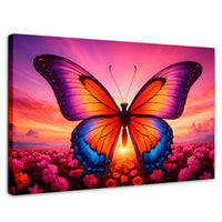 Cuadros Decorativos Canvas Revolution | Mariposa En El Alba | Rectangular | Portada | Marco SinMarco