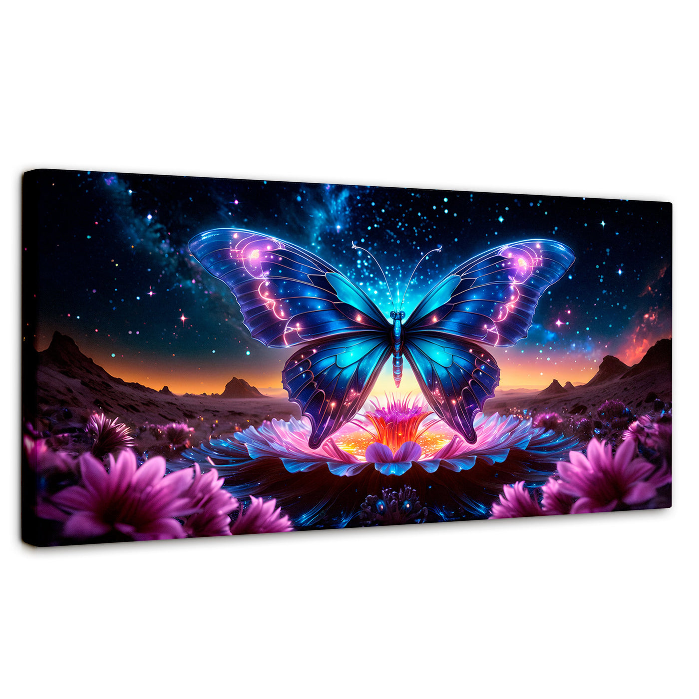 Cuadros Decorativos Canvas Revolution | Mariposa Encantada | Panoramico | Portada | Marco SinMarco