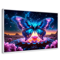 Cuadros Decorativos Canvas Revolution | Mariposa Encantada | Rectangular | Portada | Marco Blanco