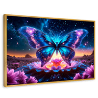 Cuadros Decorativos Canvas Revolution | Mariposa Encantada | Rectangular | Portada | Marco Dorado