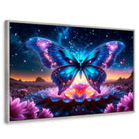 Cuadros Decorativos Canvas Revolution | Mariposa Encantada | Rectangular | Portada | Marco Plateado