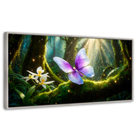 Cuadros Decorativos Canvas Revolution | Mariposa Silvestre | Panoramico | Portada | Marco Blanco