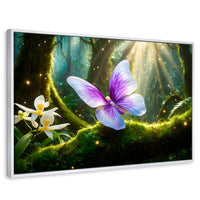 Cuadros Decorativos Canvas Revolution | Mariposa Silvestre | Rectangular | Portada | Marco Blanco
