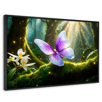 Cuadros Decorativos Canvas Revolution | Mariposa Silvestre | Rectangular | Portada | Marco Negro