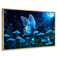 Cuadros Decorativos Canvas Revolution | Mariposa Y Rocio | Rectangular | Portada | Marco Dorado