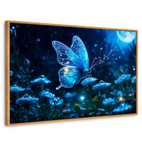 Cuadros Decorativos Canvas Revolution | Mariposa Y Rocio | Rectangular | Portada | Marco Madera