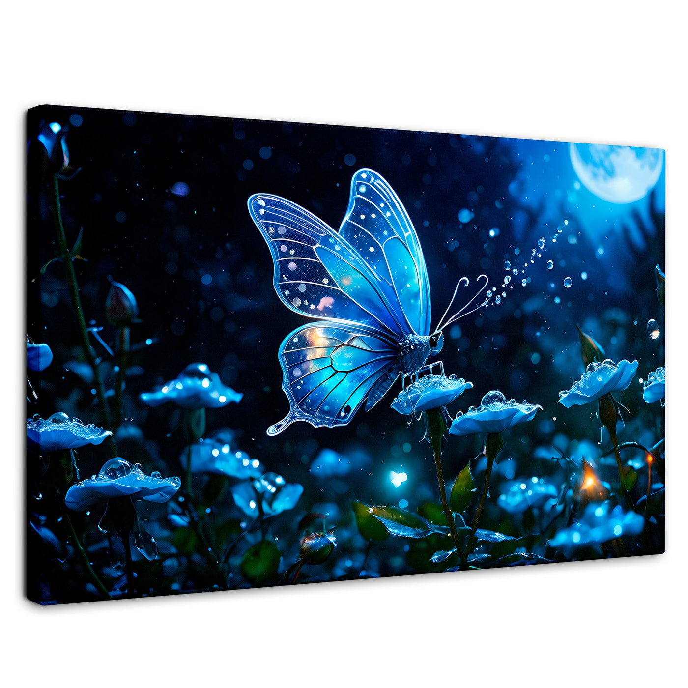 Cuadros Decorativos Canvas Revolution | Mariposa Y Rocio | Rectangular | Portada | Marco SinMarco