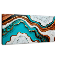Cuadros Decorativos Canvas Revolution | Marmol Acuatico | Panoramico | Portada