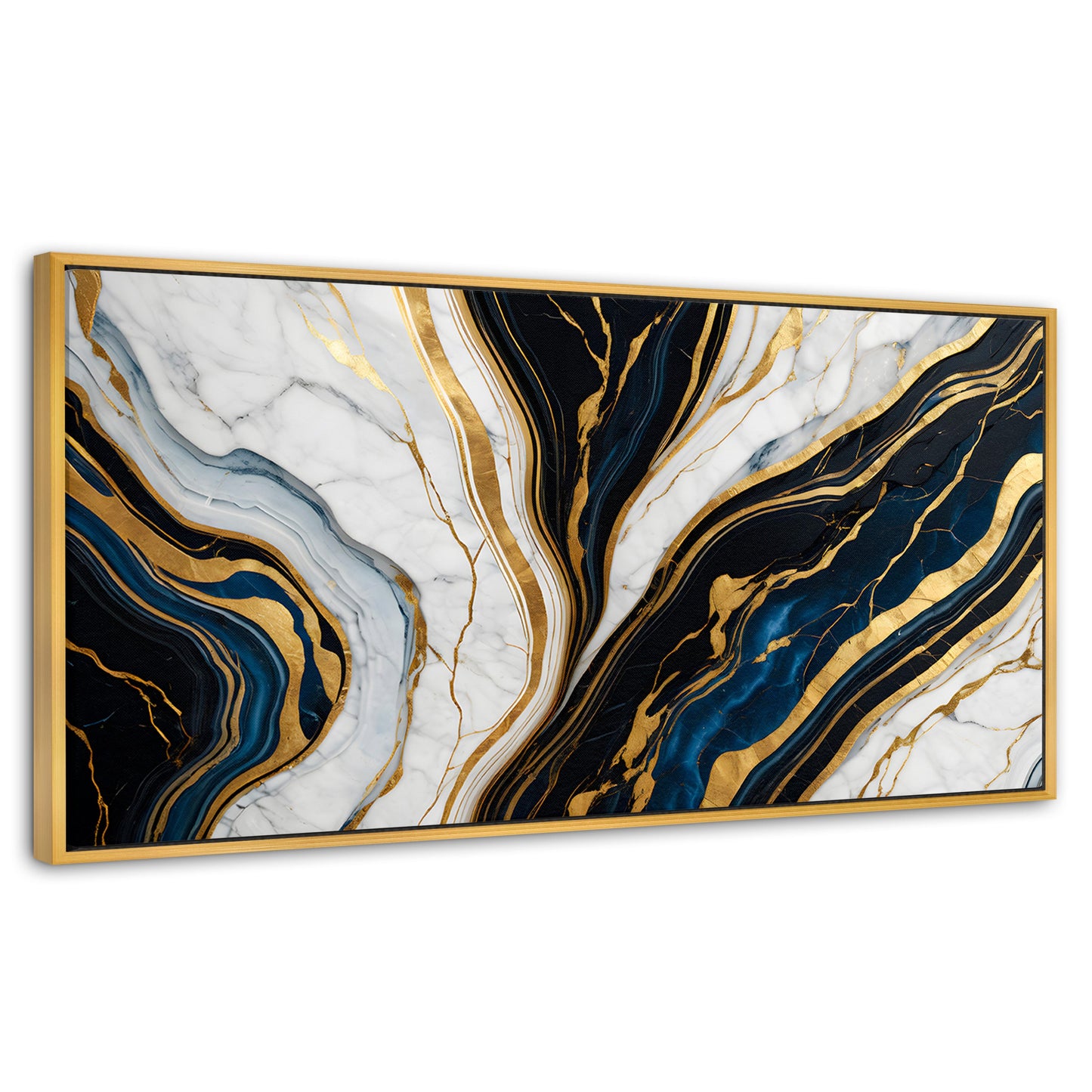 Cuadros Decorativos Canvas Revolution | Marmol Lujoso Oro | Panoramico | Portada