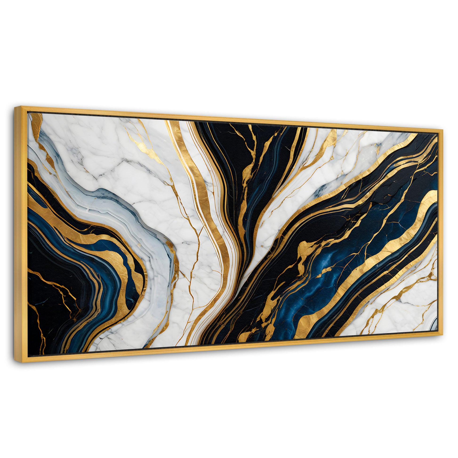 Cuadros Decorativos Canvas Revolution | Marmol Lujoso Oro | Panoramico | Portada