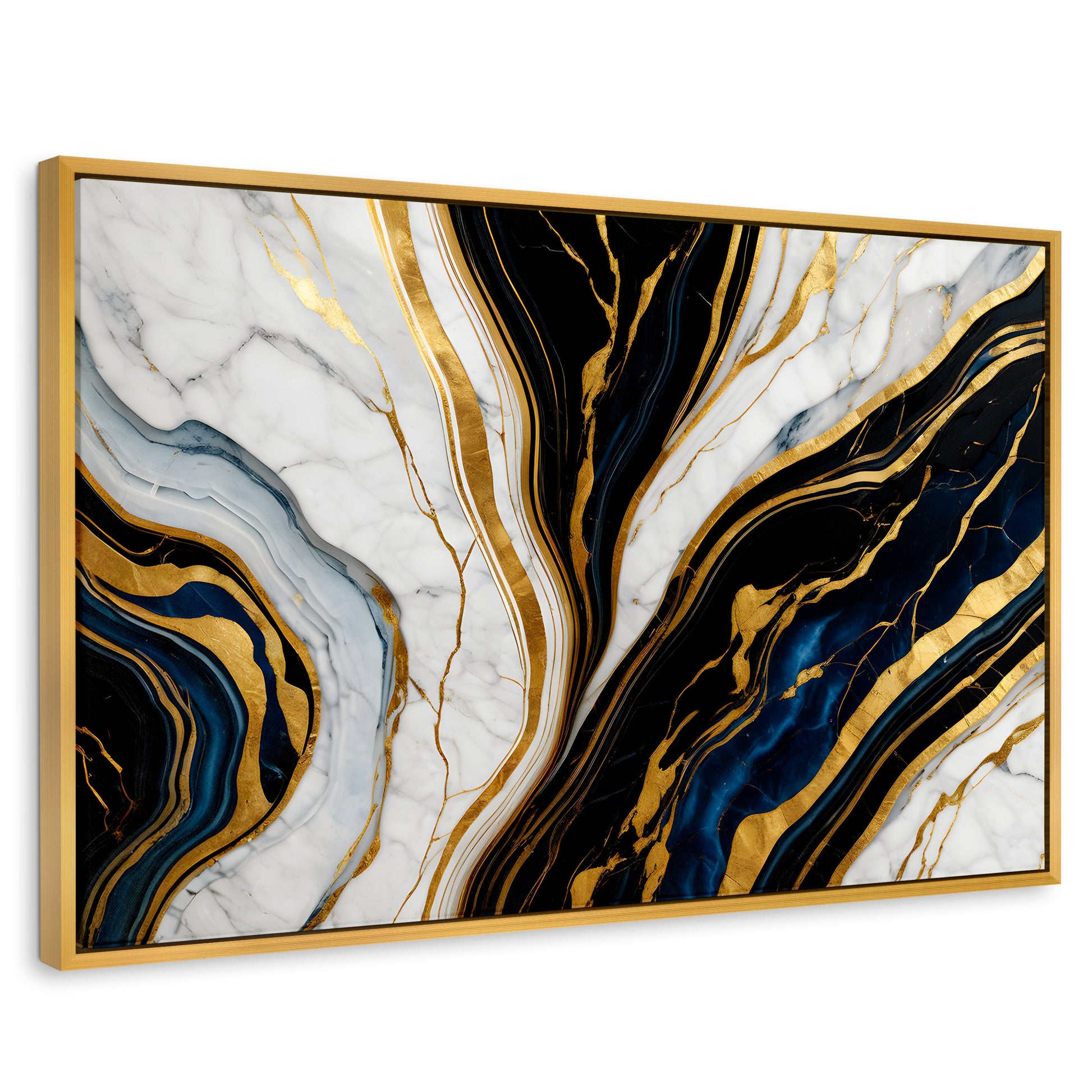 Cuadros Decorativos Canvas Revolution | Marmol Lujoso Oro | Rectangular | Portada
