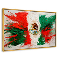 Cuadros Decorativos Canvas Revolution | Mexico Bandera | Rectangular | Portada