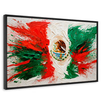 Cuadros Decorativos Canvas Revolution | Mexico Bandera | Rectangular | Portada