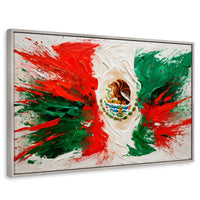 Cuadros Decorativos Canvas Revolution | Mexico Bandera | Rectangular | Portada