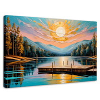 Cuadros Decorativos Canvas Revolution | Muelle Brillante | Rectangular | Portada | Marco SinMarco
