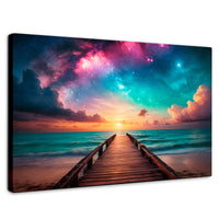 Cuadros Decorativos Canvas Revolution | Muelle Estrellado | Rectangular | Portada