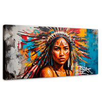 Cuadros Decorativos Canvas Revolution | Nativo Colorido | Panoramico | Portada | Marco SinMarco
