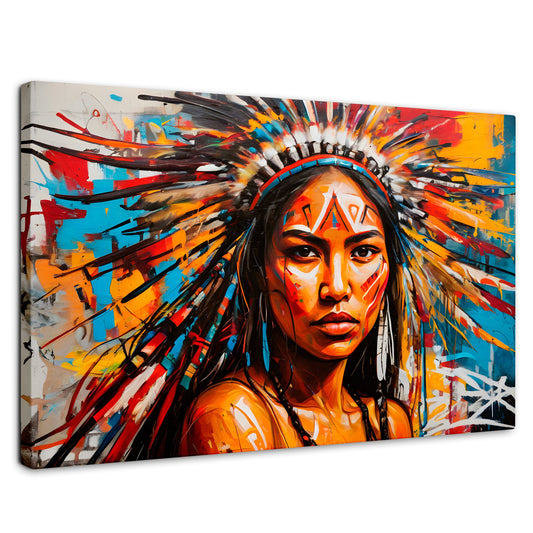 Cuadros Decorativos Canvas Revolution | Nativo Colorido | Rectangular | Portada | Marco SinMarco