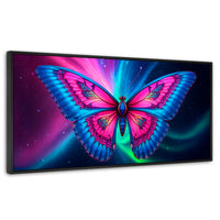 Cuadros Decorativos Canvas Revolution | Nebulosa Radiante | Panoramico | Portada | Marco Plateado