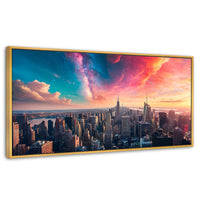 Cuadros Decorativos Canvas Revolution | New York Nebuloso | Panoramico | Portada