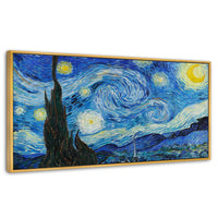 Cuadros Decorativos Canvas Revolution | Noche Estrellada Por Vincent Van Gogh | Panoramico | Portada