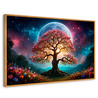 Cuadros Decorativos Canvas Revolution | Nocturno Floral | Rectangular | Portada | Marco Madera