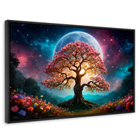 Cuadros Decorativos Canvas Revolution | Nocturno Floral | Rectangular | Portada | Marco Negro