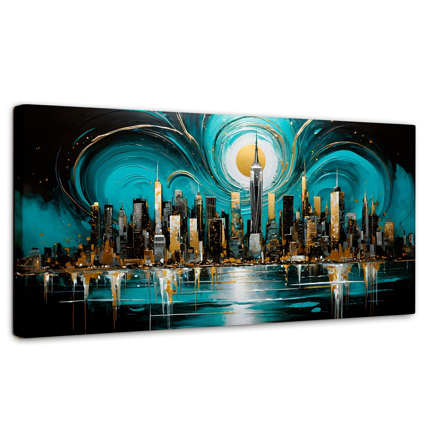 Cuadros Decorativos Canvas Revolution | Nueva York Brilla | Panoramico | Portada