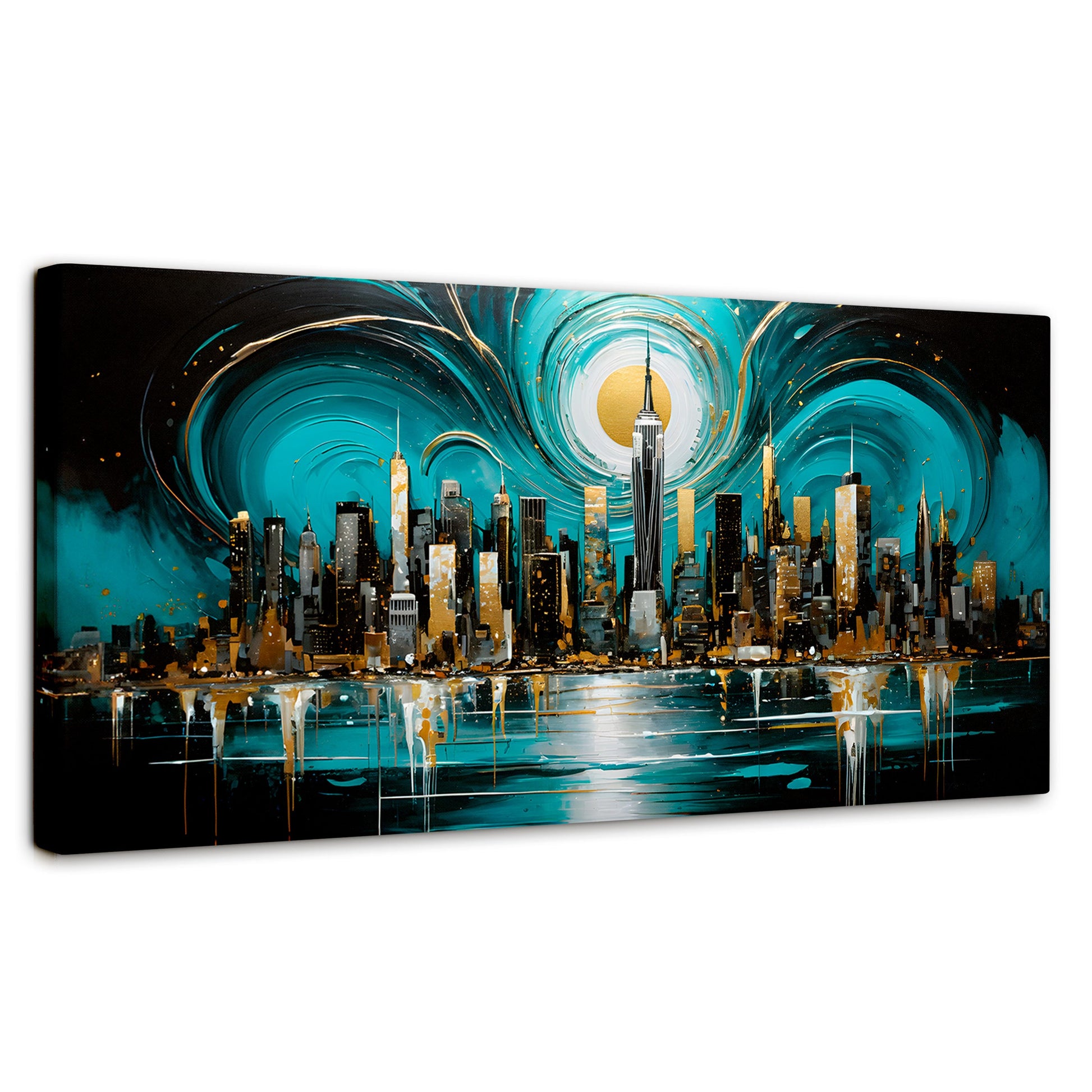 Cuadros Decorativos Canvas Revolution | Nueva York Brilla | Panoramico | Portada