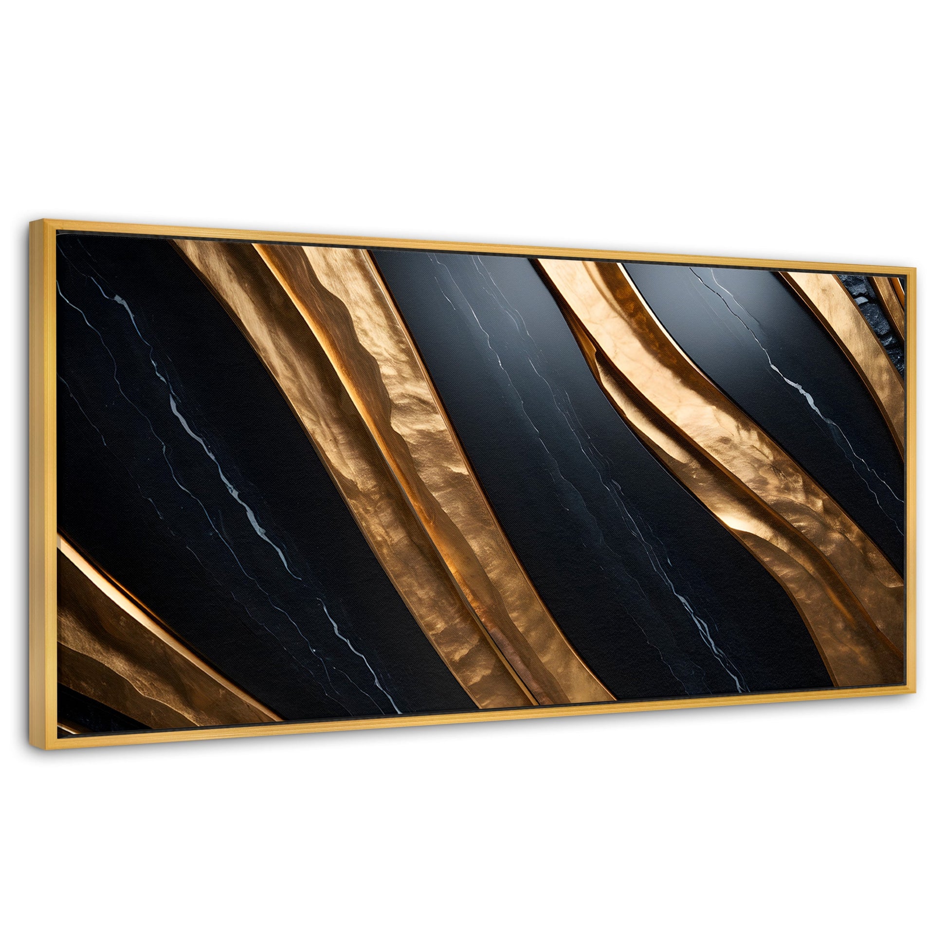 Cuadros Decorativos Canvas Revolution | Obsidiana Dorada | Panoramico | Portada