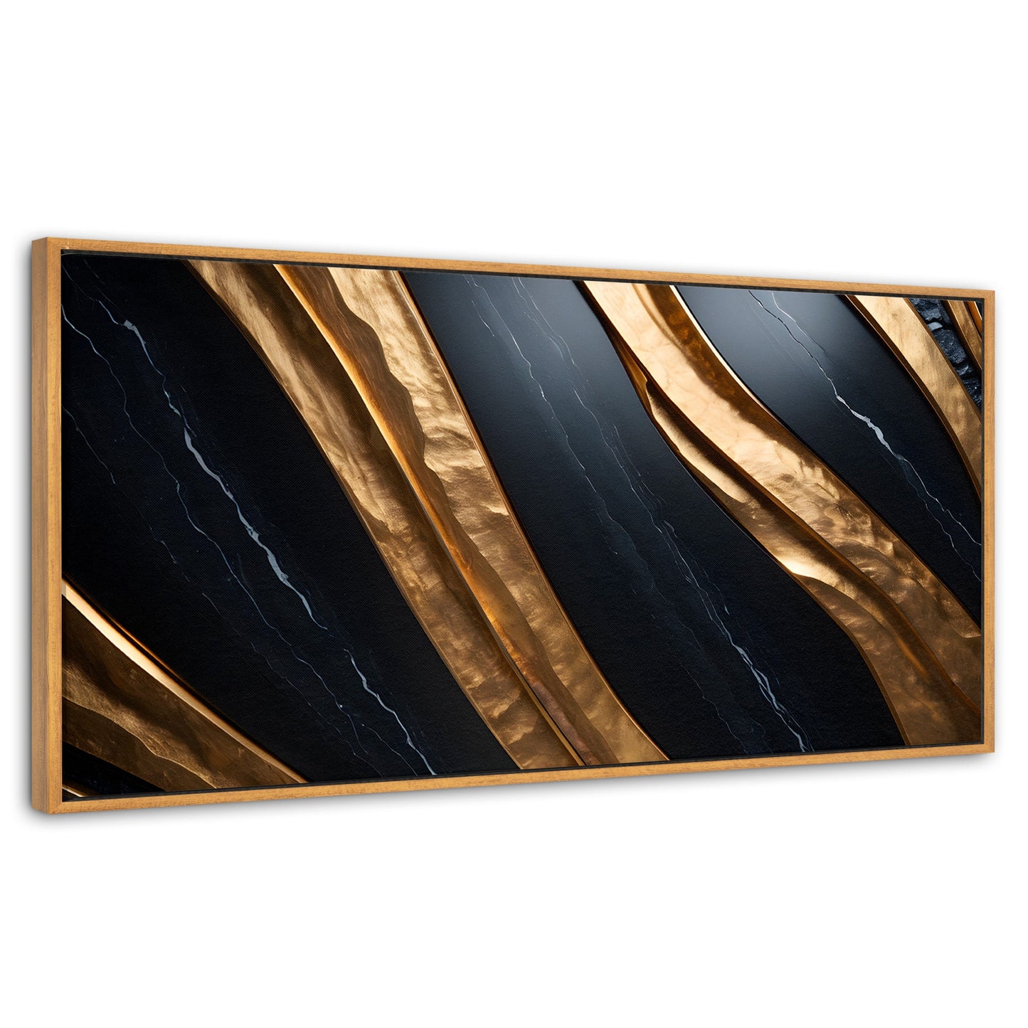 Cuadros Decorativos Canvas Revolution | Obsidiana Dorada | Panoramico | Portada