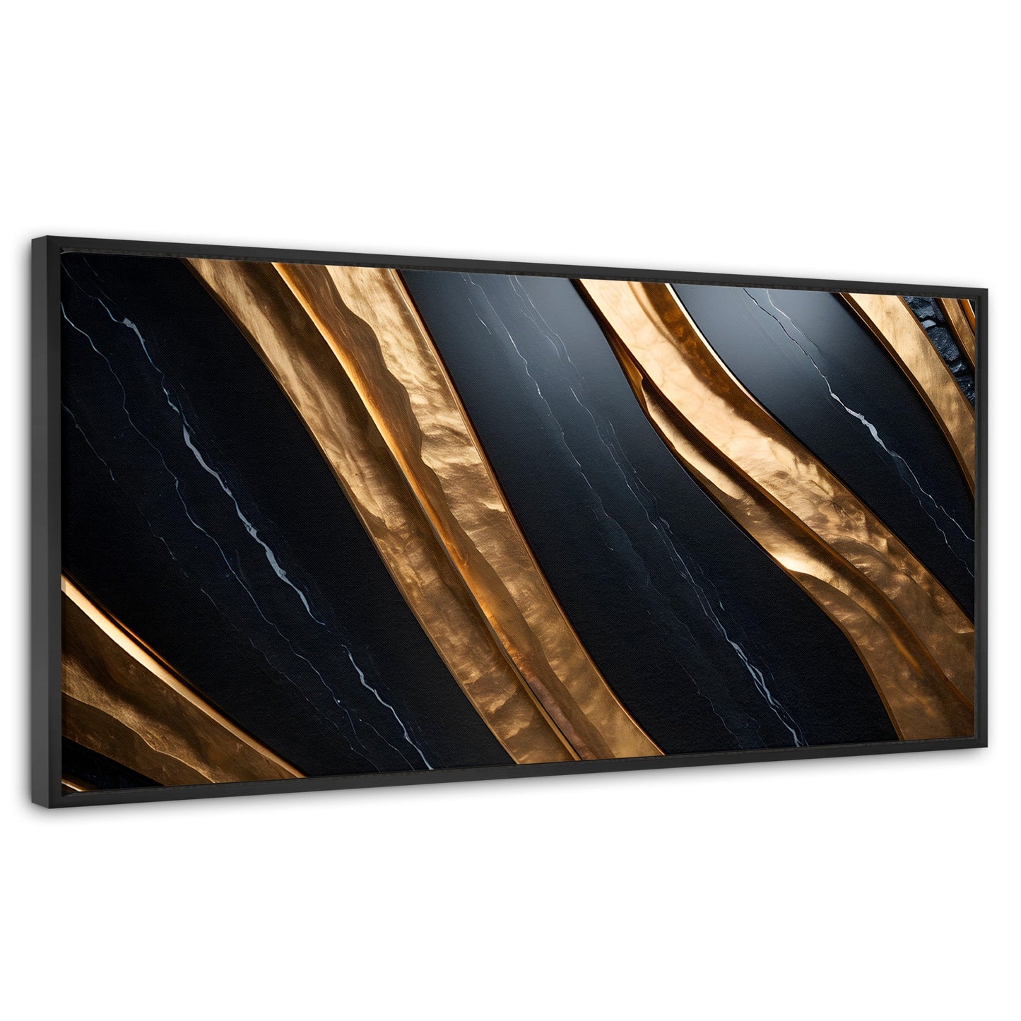 Cuadros Decorativos Canvas Revolution | Obsidiana Dorada | Panoramico | Portada