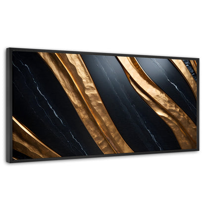 Cuadros Decorativos Canvas Revolution | Obsidiana Dorada | Panoramico | Portada