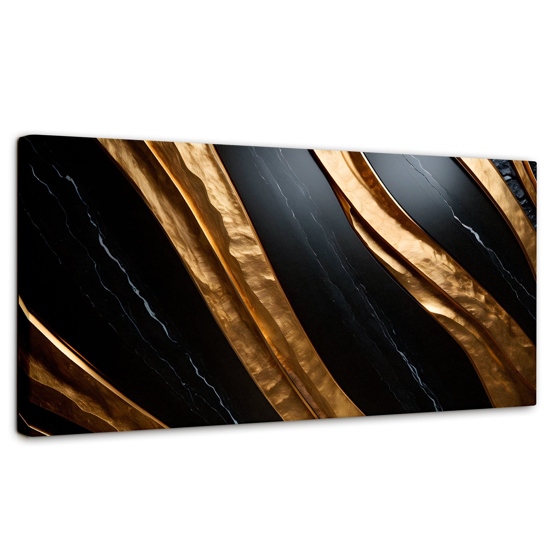 Cuadros Decorativos Canvas Revolution | Obsidiana Dorada | Panoramico | Portada