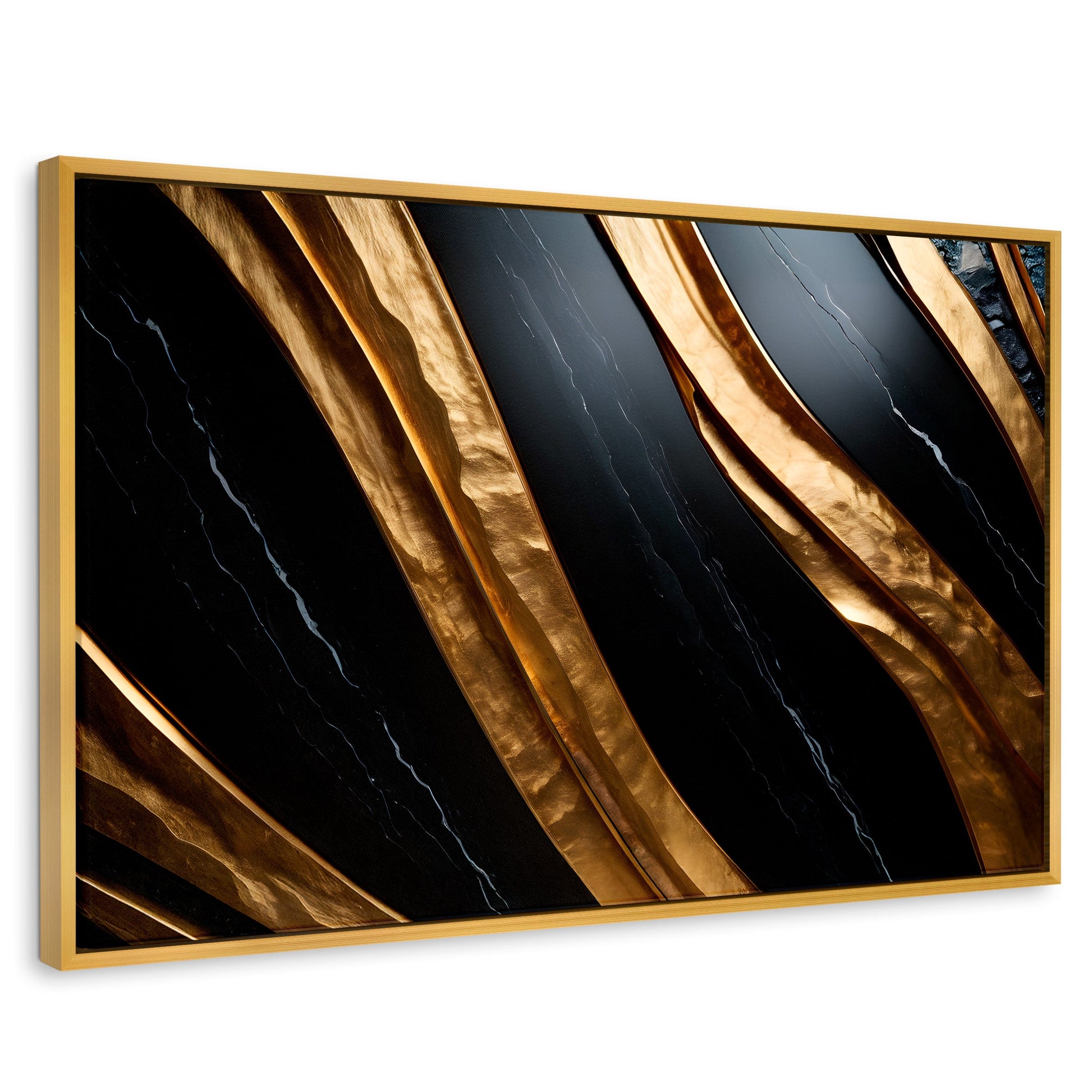Cuadros Decorativos Canvas Revolution | Obsidiana Dorada | Rectangular | Portada