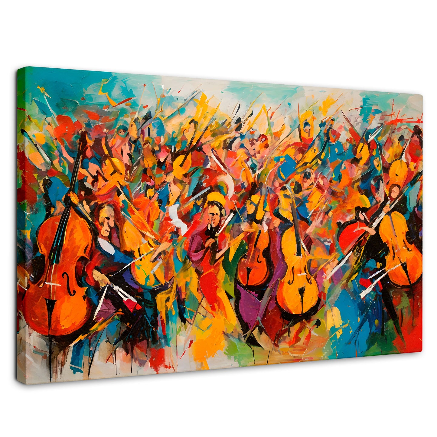Cuadros Decorativos Canvas Revolution | Orquesta De Colores | Rectangular | Portada | Marco SinMarco