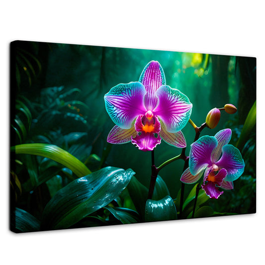 Cuadros Decorativos Canvas Revolution | Orquideas Vibrantes | Rectangular | Portada | Marco SinMarco