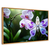 Cuadros Decorativos Canvas Revolution | Orquideas Y Alas | Rectangular | Portada | Marco Madera
