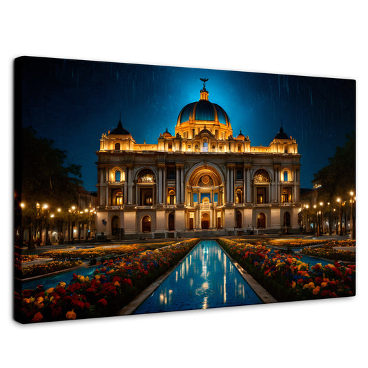 Cuadros Decorativos Canvas Revolution | Palacio Nocturno | Rectangular | Portada