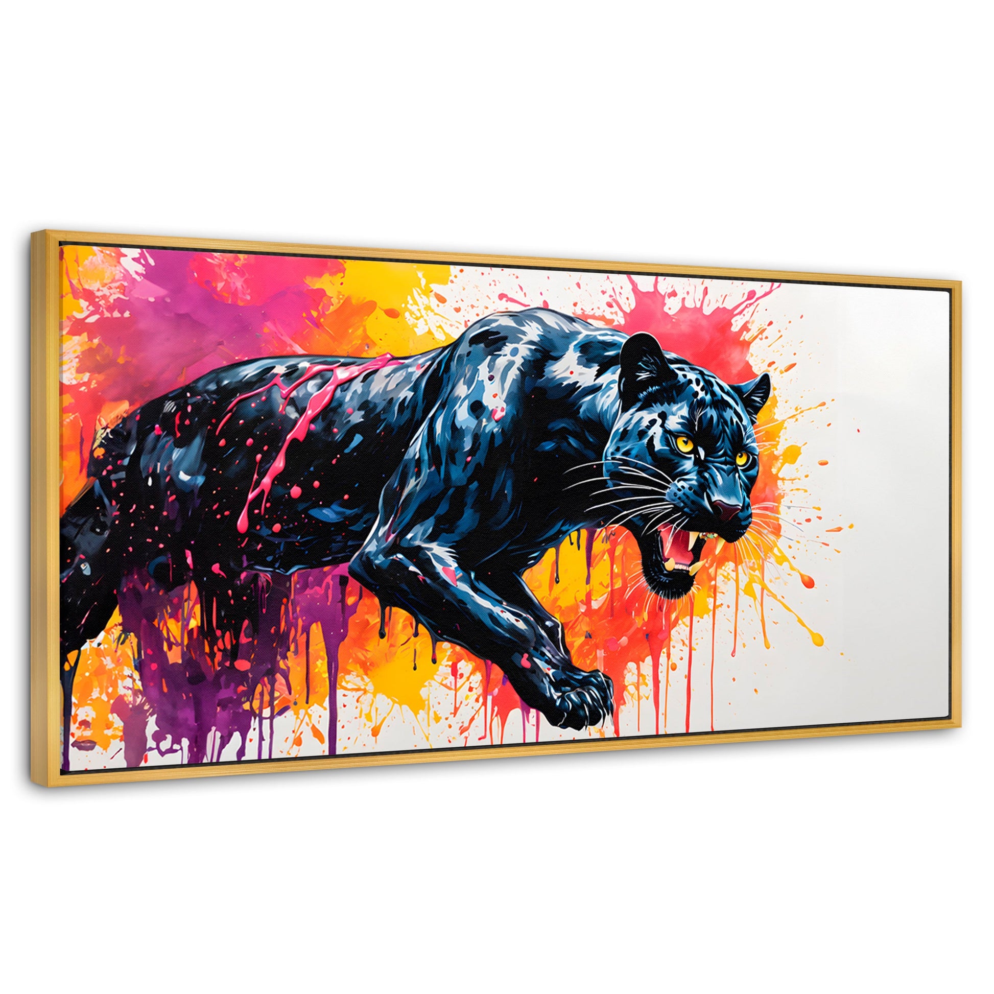 Cuadros Decorativos Canvas Revolution | Pantera Colores | Panoramico | Portada