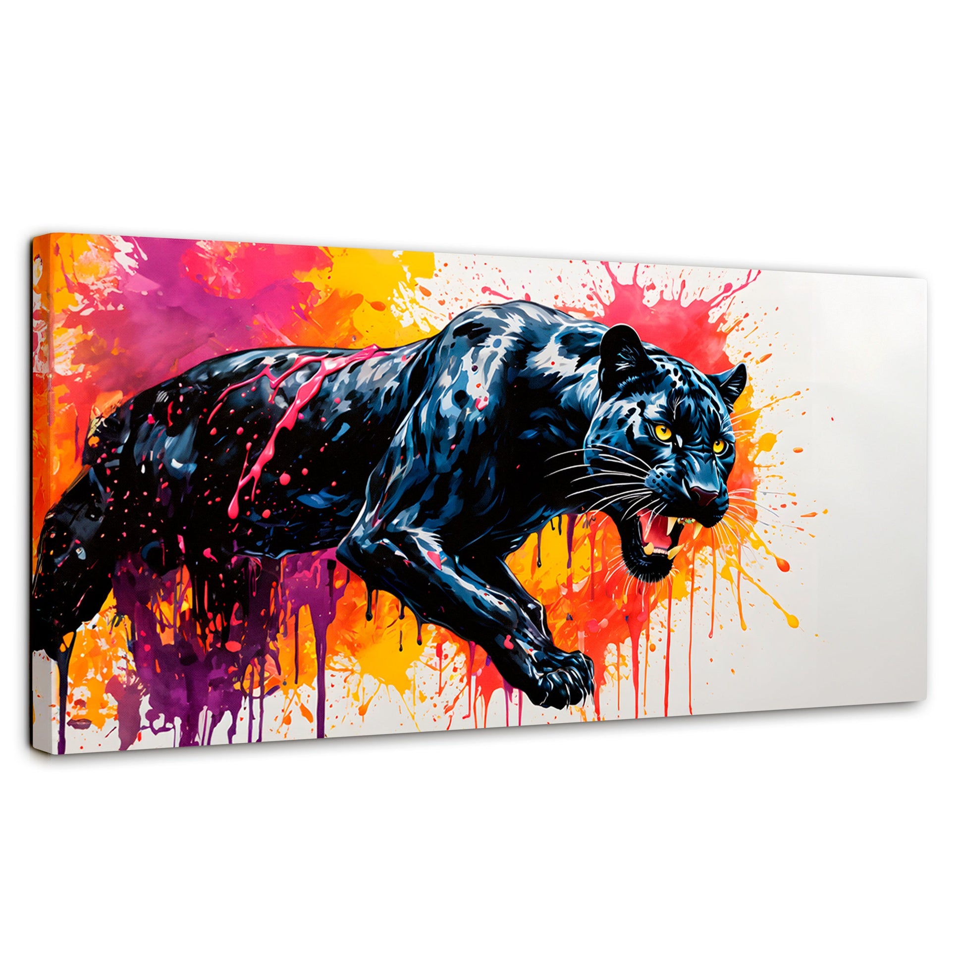 Cuadros Decorativos Canvas Revolution | Pantera Colores | Panoramico | Portada