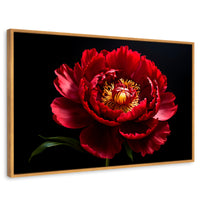Cuadros Decorativos Canvas Revolution | Peonia De Noche | Rectangular | Portada | Marco Madera