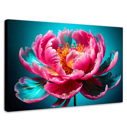 Cuadros Decorativos Canvas Revolution | Peonia Radiante | Rectangular | Portada | Marco SinMarco