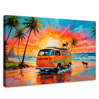Cuadros Decorativos Canvas Revolution | Perros Playeros | Rectangular | Portada | Marco SinMarco