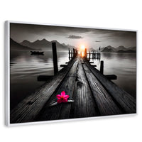 Cuadros Decorativos Canvas Revolution | Petalos De Muelle | Rectangular | Portada | Marco Blanco