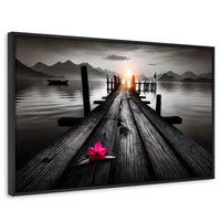 Cuadros Decorativos Canvas Revolution | Petalos De Muelle | Rectangular | Portada | Marco Negro