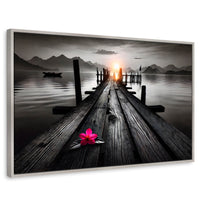 Cuadros Decorativos Canvas Revolution | Petalos De Muelle | Rectangular | Portada | Marco Plateado