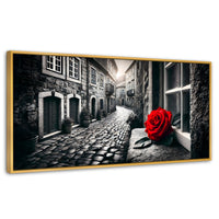 Cuadros Decorativos Canvas Revolution | Piedras Y Petalos | Panoramico | Portada | Marco Madera