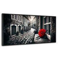 Cuadros Decorativos Canvas Revolution | Piedras Y Petalos | Panoramico | Portada | Marco Plateado